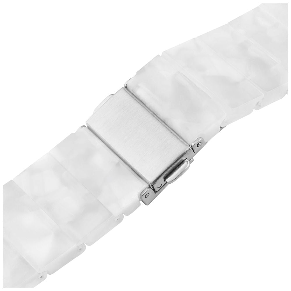Armband für Smartwatch, QuickRelease 18 mm, Fixed Resin, Perl-Transparent
