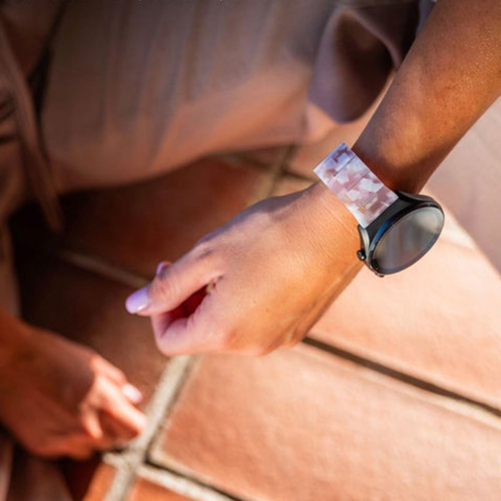 Armband für Smartwatch, QuickRelease 20 mm, Fixed Resin, Perl-Rosa