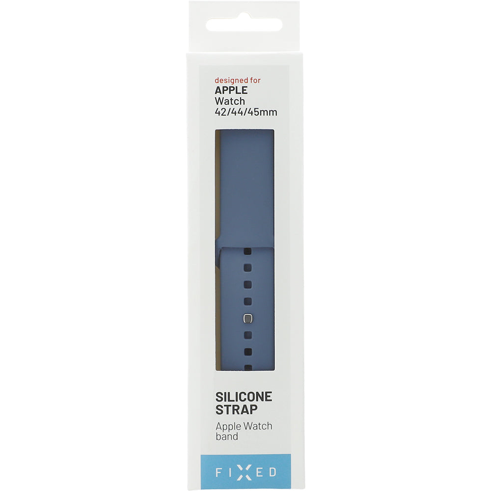 Armband für Apple Watch 49/46/45/44 mm, Fixed Silicone Strap, Hellblau