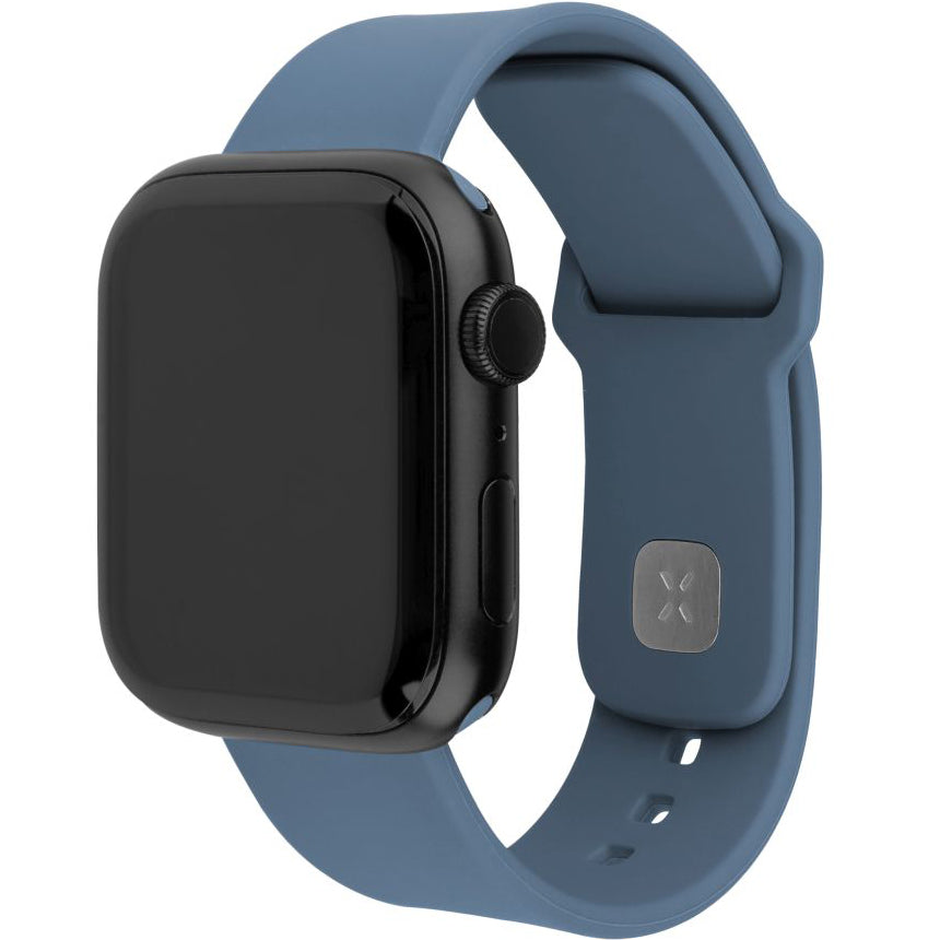 Armband für Apple Watch 49/46/45/44 mm, Fixed Silicone Strap, Hellblau
