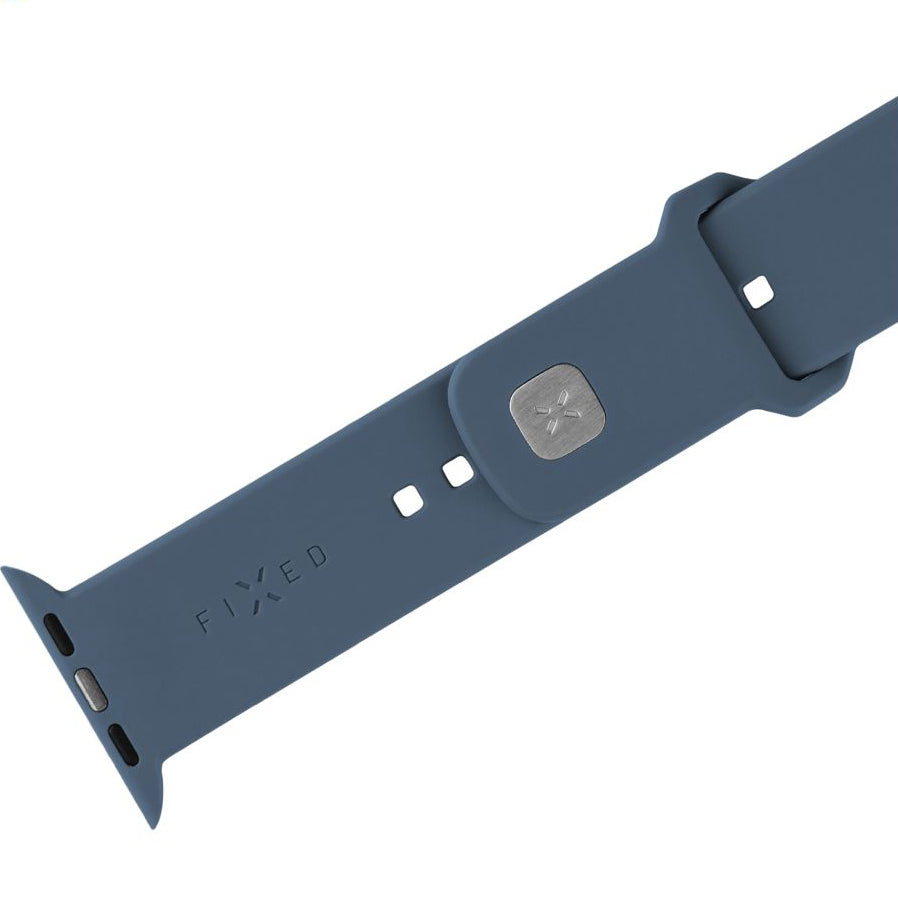 Armband für Apple Watch 49/46/45/44 mm, Fixed Silicone Strap, Hellblau