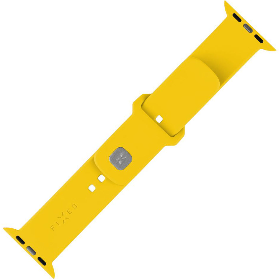 Armband für Apple Watch 44/45/46/49 mm, Fixed Silicone Strap, Gelb