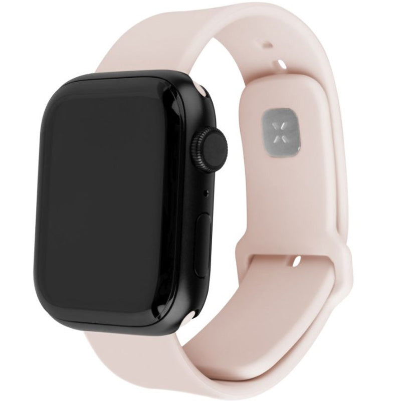 Armband für Apple Watch 42/41/40/38 mm, Fixed Silicone Strap, Rosa
