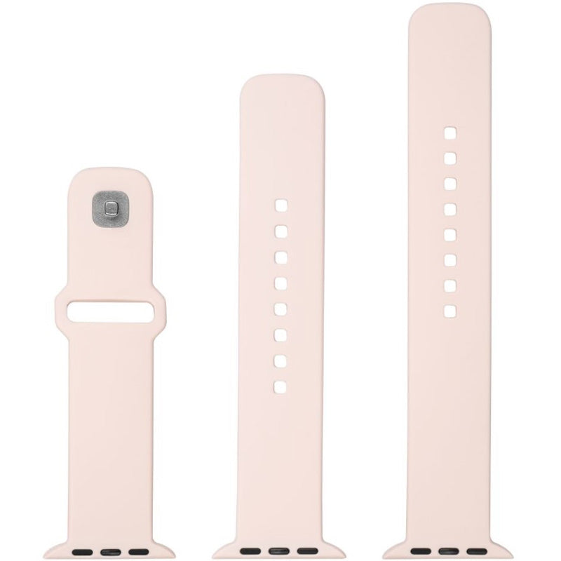 Armband für Apple Watch 42/41/40/38 mm, Fixed Silicone Strap, Rosa