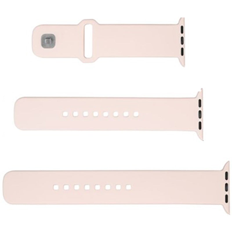 Armband für Apple Watch 42/41/40/38 mm, Fixed Silicone Strap, Rosa