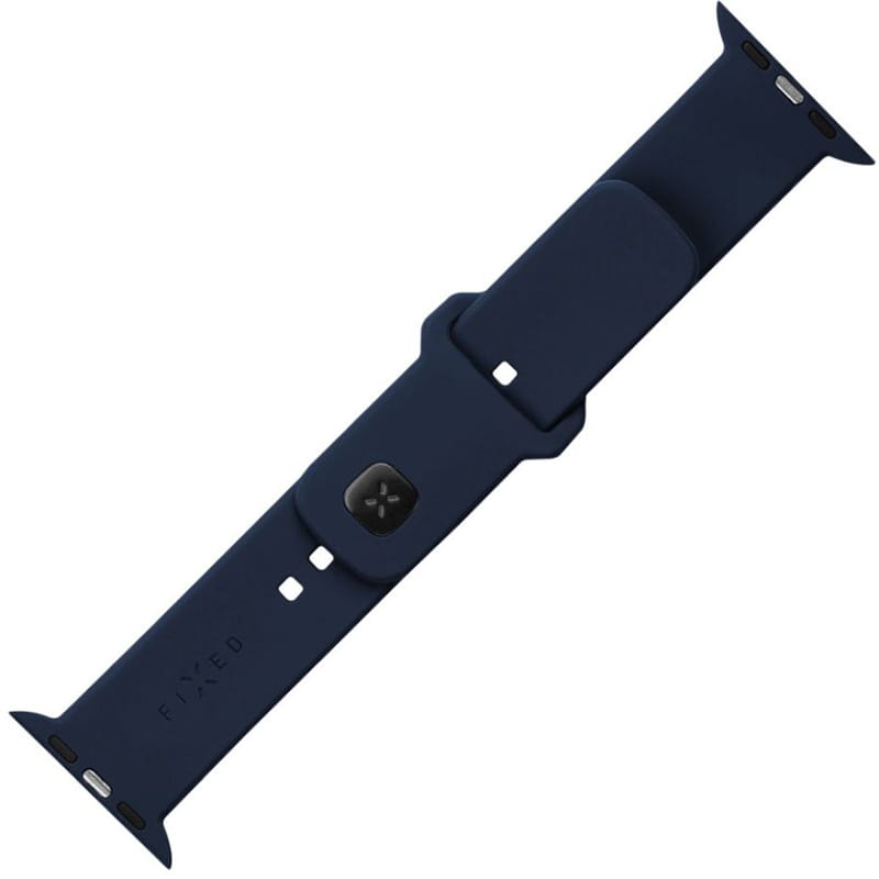Armband für Apple Watch 49/46/45/44 mm, Fixed Silicone Strap, Dunkelblau