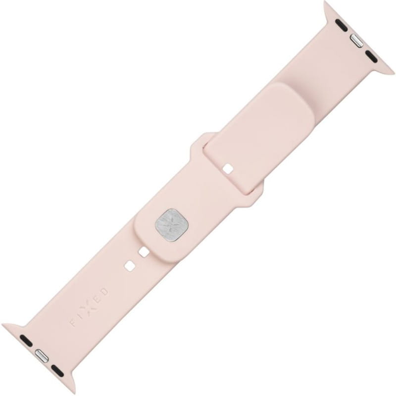 Armband für Apple Watch 45 / 44 / 42 mm, Fixed Silicone Strap, Rosa