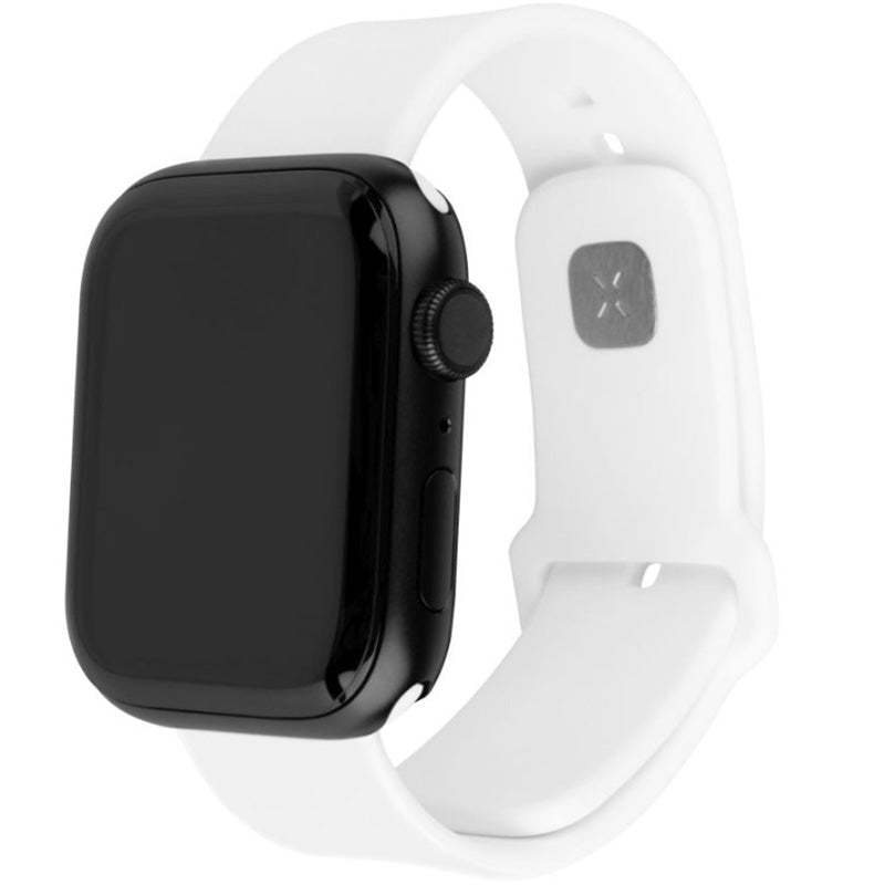 Armband für Apple Watch 49/46/45/44 mm, Fixed Silicone Strap, Weiß