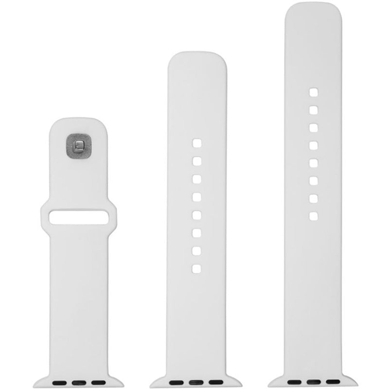 Armband für Apple Watch 49/46/45/44 mm, Fixed Silicone Strap, Weiß