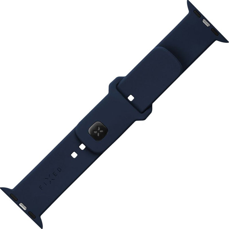 Armband für Apple Watch 2/1 49 mm, Fixed Silicone Strap, Dunkelblau