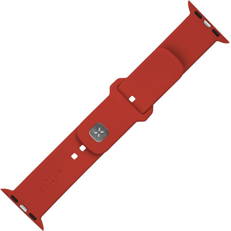 Armband für Apple Watch 2/1 49 mm, Fixed Silicone Strap, Rot