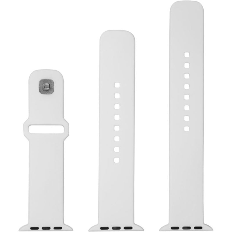 Armband für Apple Watch Ultra 4/3/2/1 49 mm, Fixed Silicone Strap, Weiß