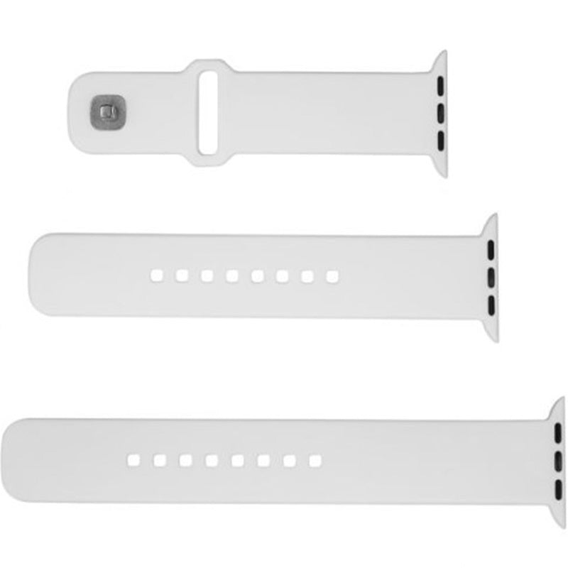 Armband für Apple Watch Ultra 4/3/2/1 49 mm, Fixed Silicone Strap, Weiß