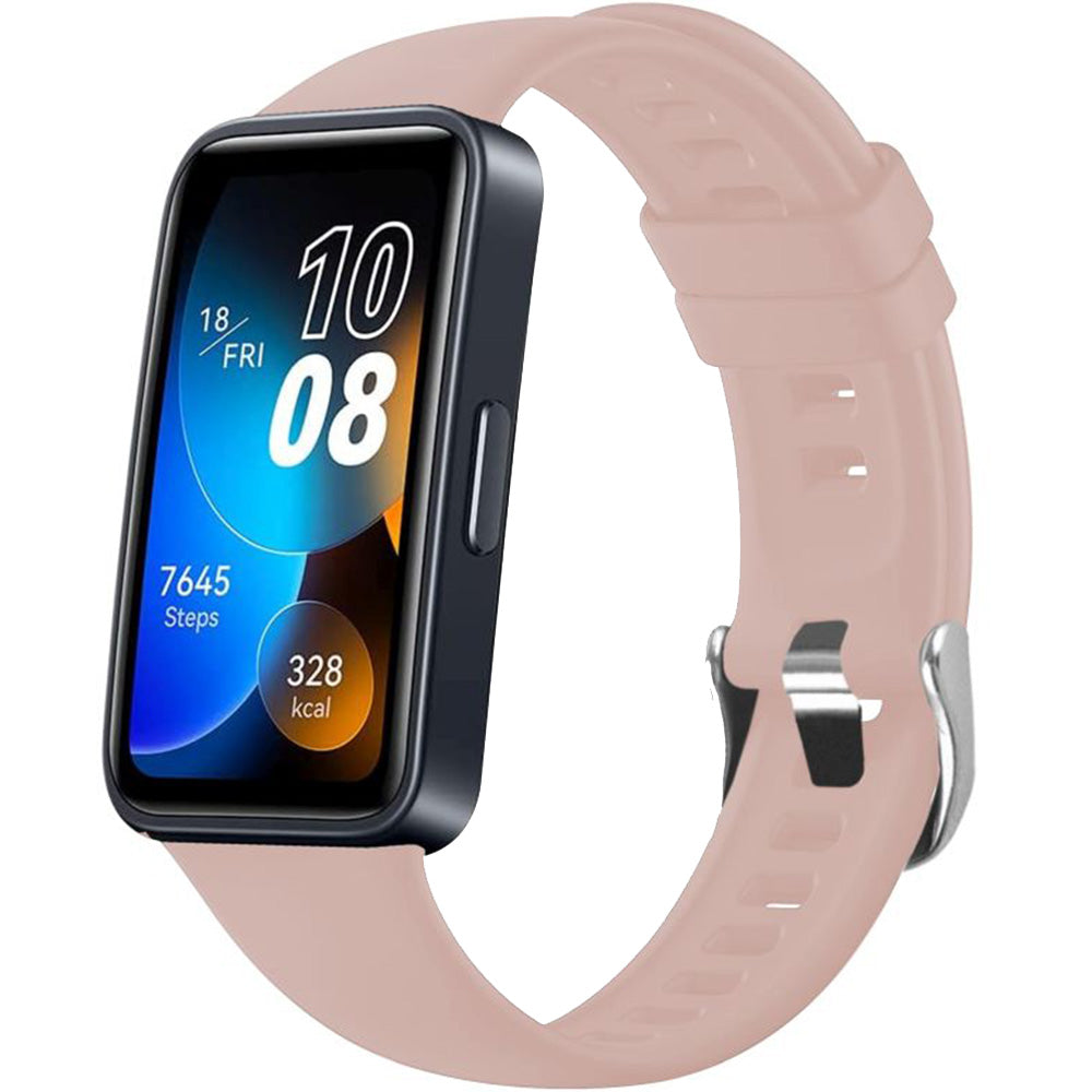 Armband für Huawei Band 10 / 9 / 8, Fixed Silicone Strap, Rosa