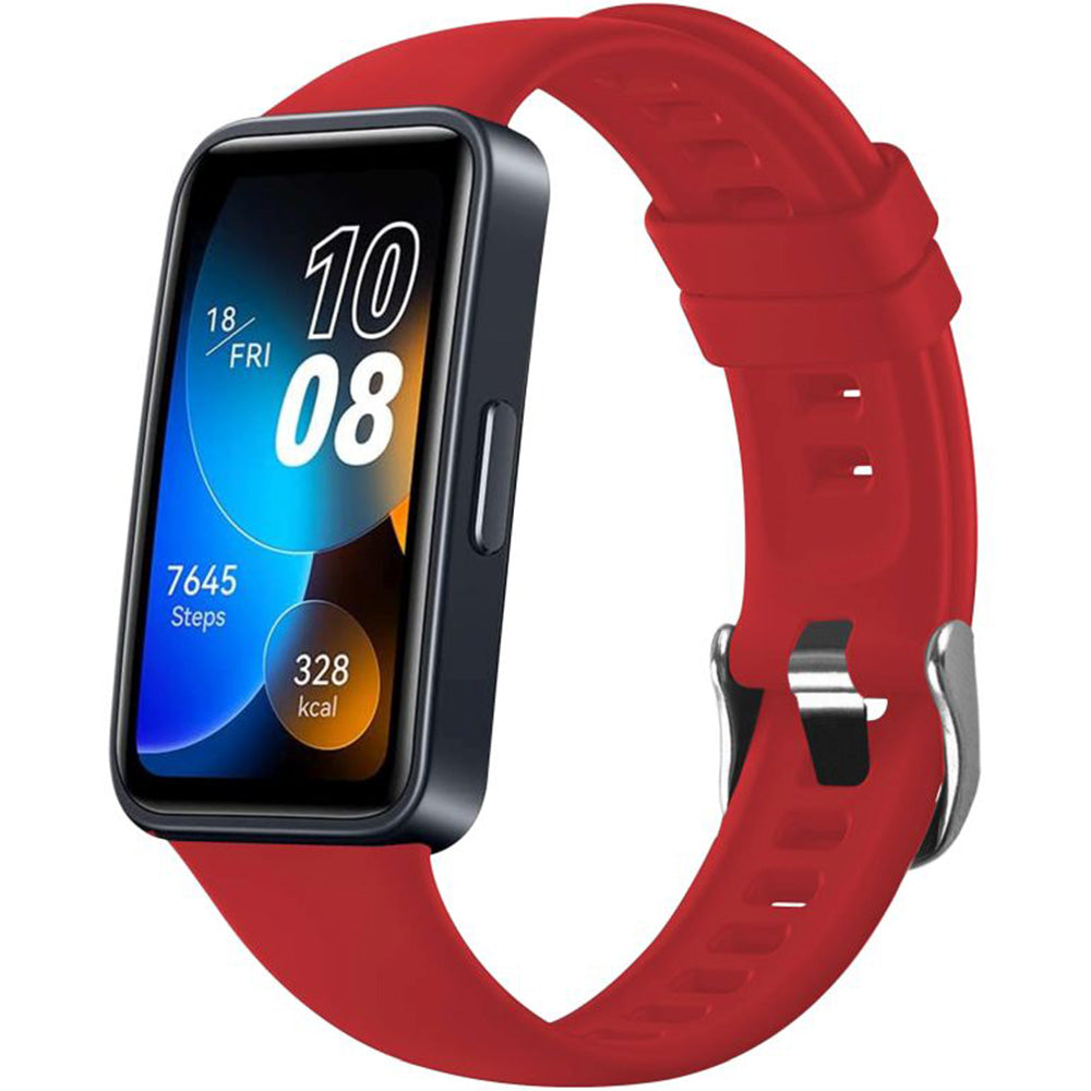Armband für Huawei Band 10 / 9 / 8, Fixed Silicone Strap, Rot