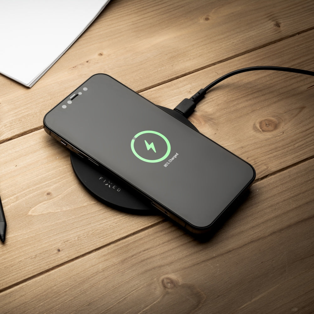 Induktionsladegerät 15W für MagSafe, Fixed SlimPad, Schwarz