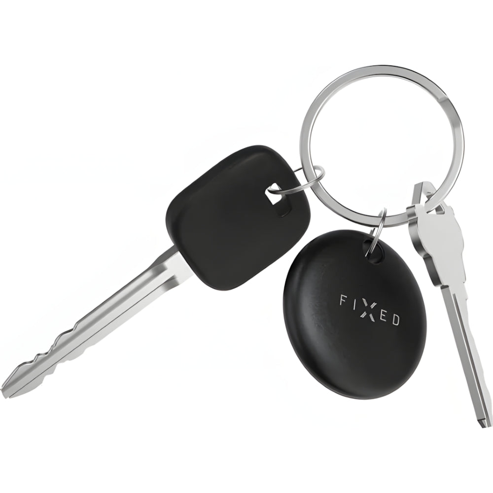 Tracker mit Apple Find My und Google Find Hub, Fixed Tag Dual GPS, mit Lautsprecher, Schwarz