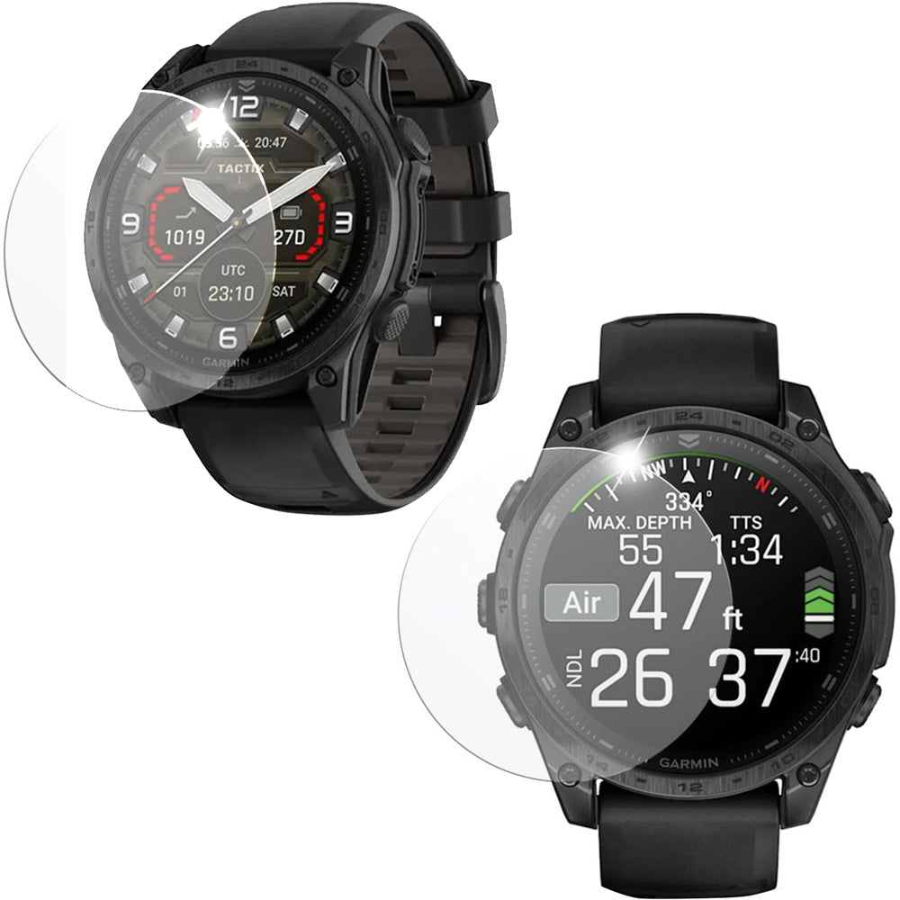 Gehärtetes Glas für Garmin Tactix 8 AMOLED 47 mm, FIXED Smartwatch Tempered Glass, 2 Stücke