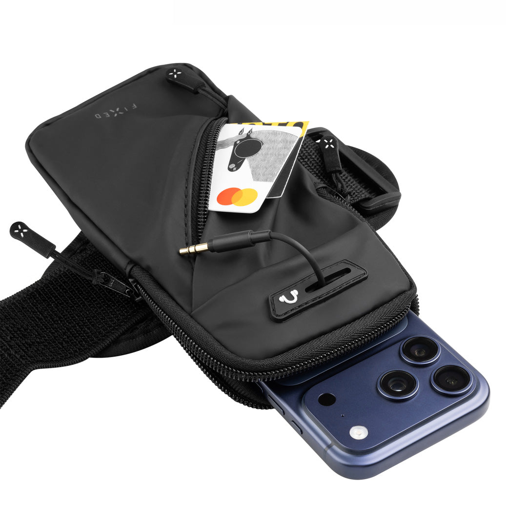 Schulterband-Hülle Fixed Sport Protective Armbag Case, Schwarz