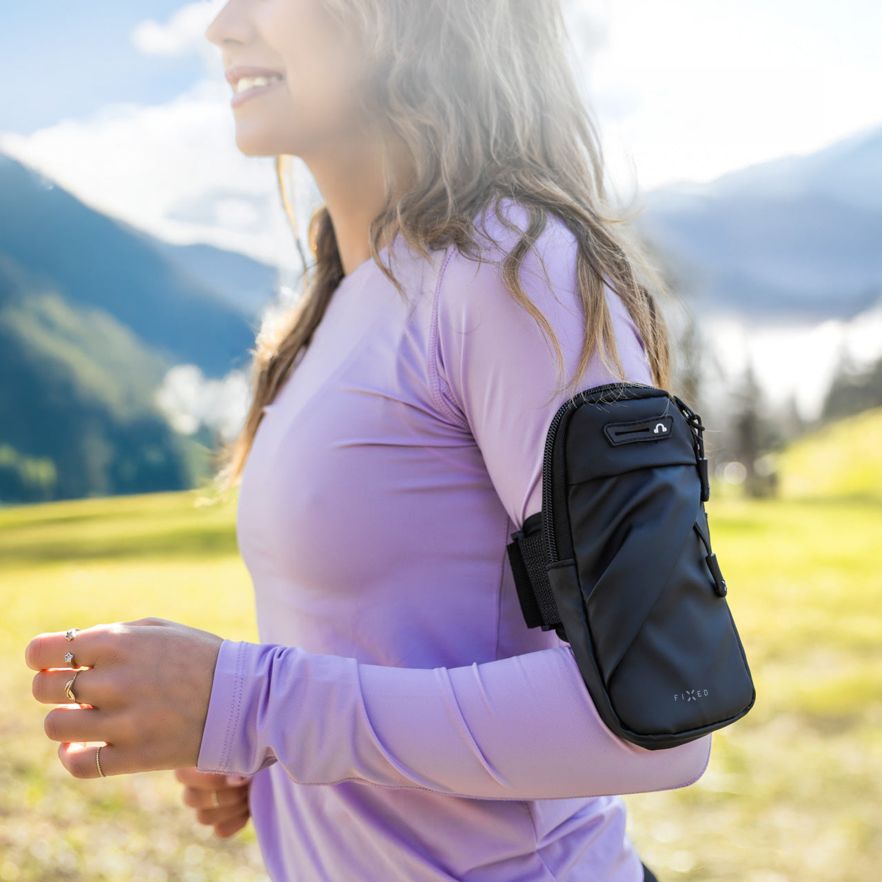 Schulterband-Hülle Fixed Sport Protective Armbag Case, Schwarz