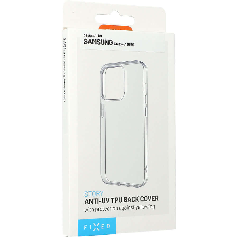 Handyhülle für Galaxy A36 5G, Fixed Story AntiUV TPU, Transparent