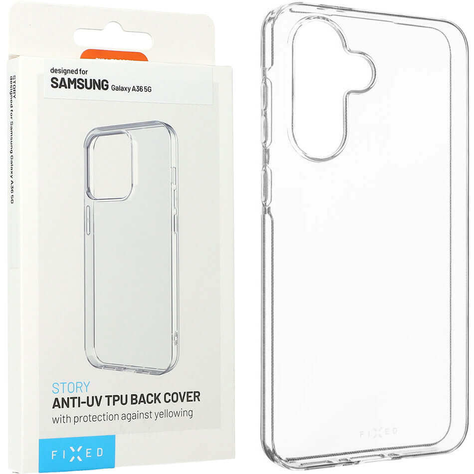Handyhülle für Galaxy A36 5G, Fixed Story AntiUV TPU, Transparent