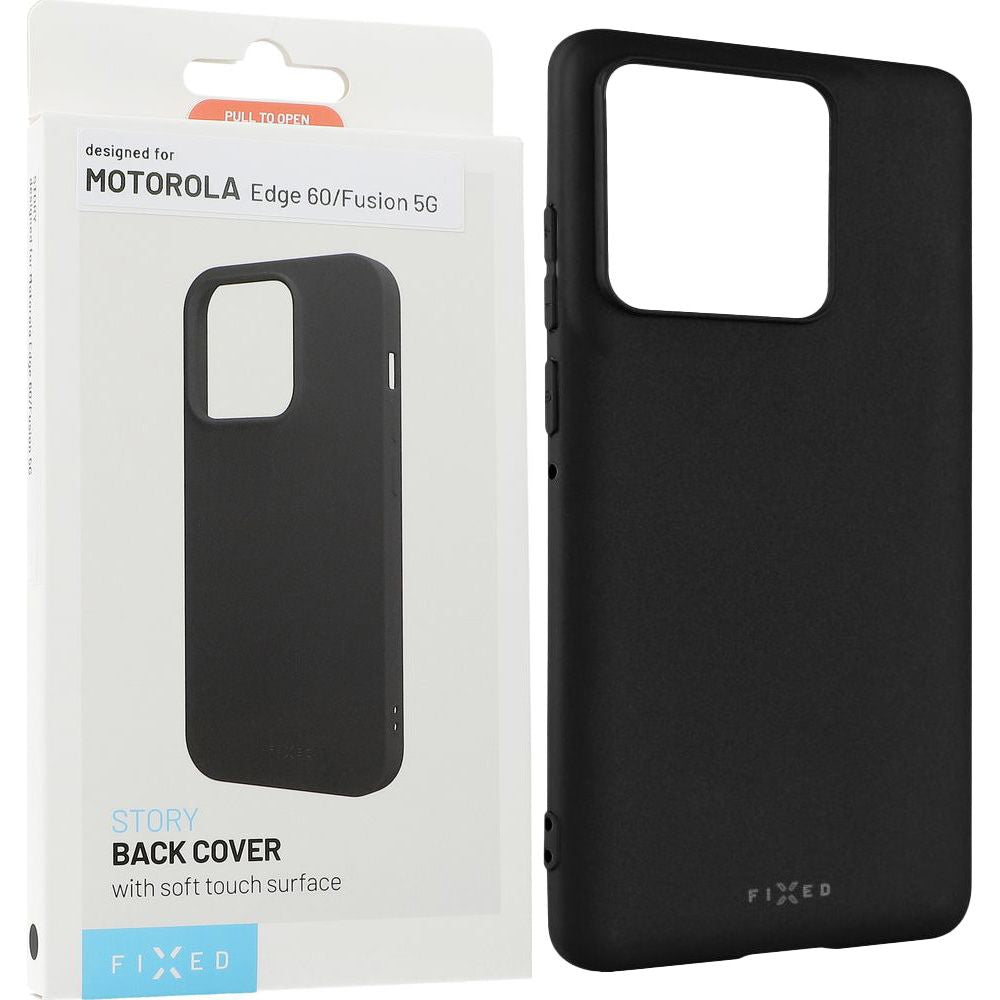 Handyhülle für Motorola Edge 60 / 60 Fusion, Fixed Story, Schwarz