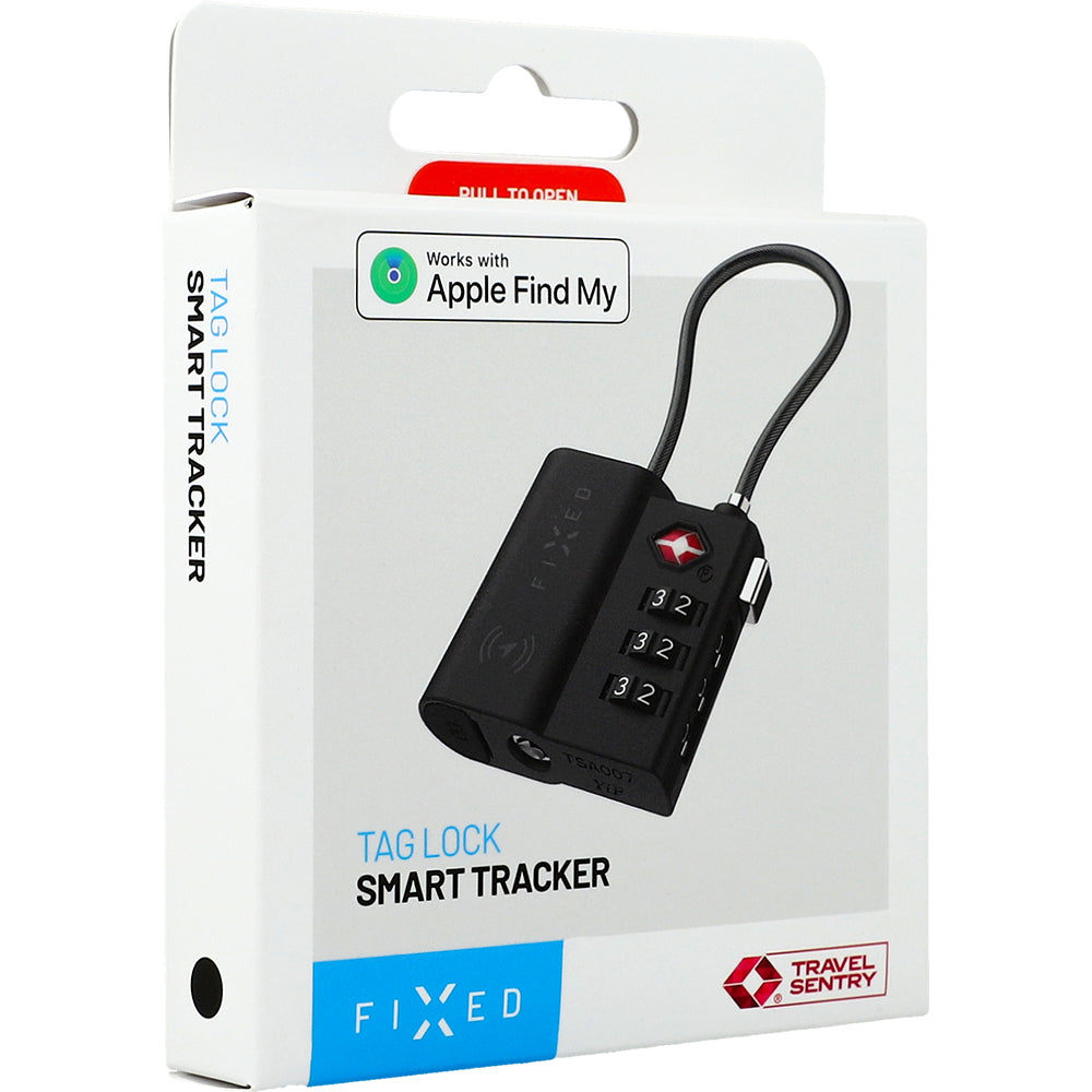 Vorhängeschloss mit GPS Tracker Fixed Tag Lock für Find My, Bluetooth 5.2, Schwarz