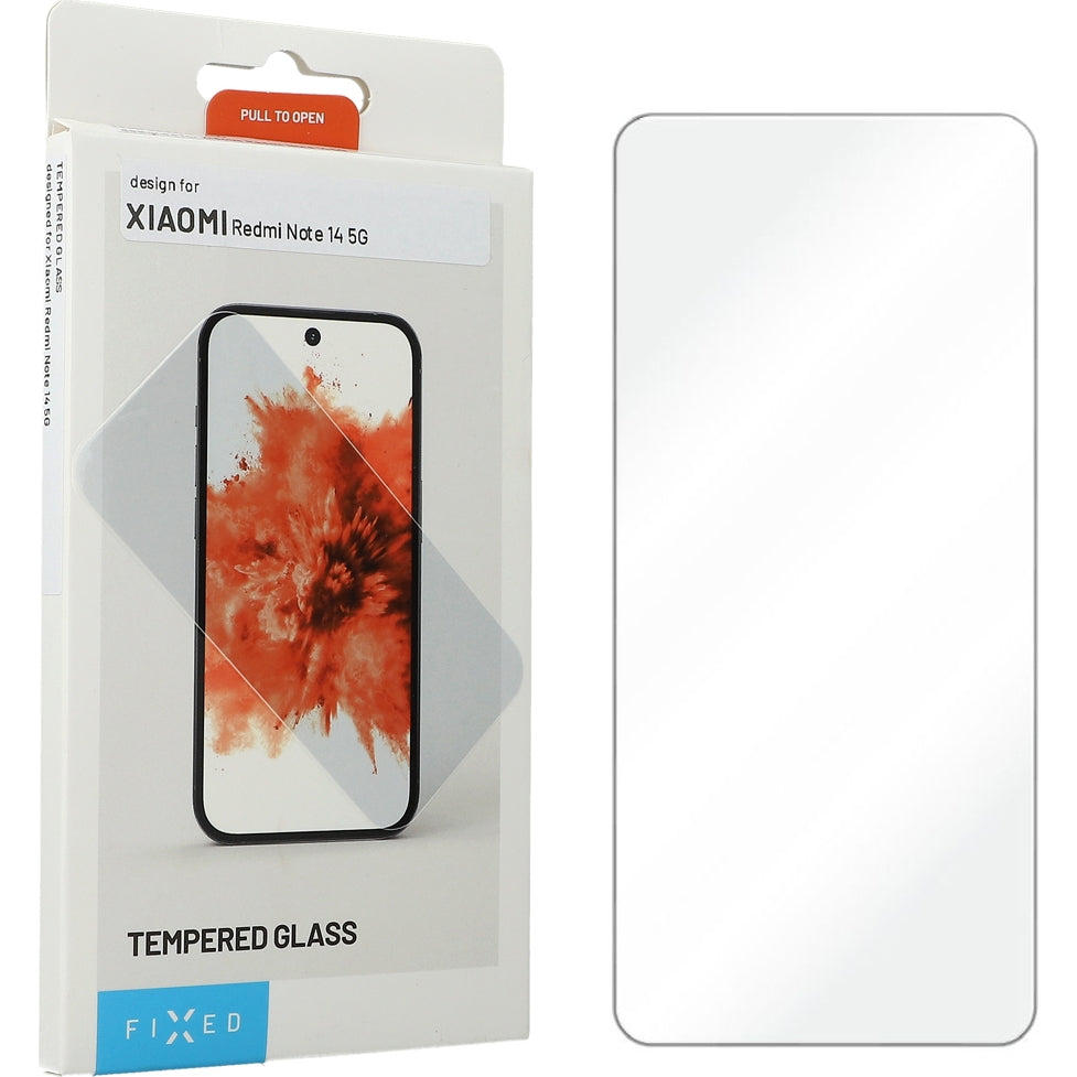 Gehärtetes Glas für Xiaomi Redmi Note 14 5G, Fixed 2.5D Tempered Glass, Transparent