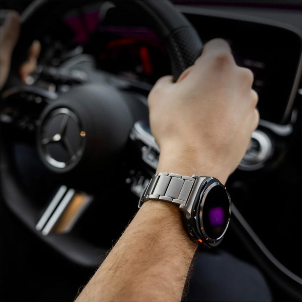 Armband Fixed Titanium Strap für Garmin Fenix 8 (47 mm) / E / 7 Pro / 7 / 6 Pro / 6, QuickFit 22 mm, Grau