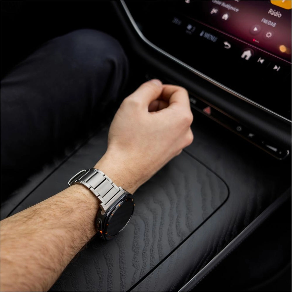 Armband Fixed Titanium Strap für Garmin Fenix 8 (47 mm) / E / 7 Pro / 7 / 6 Pro / 6, QuickFit 22 mm, Grau