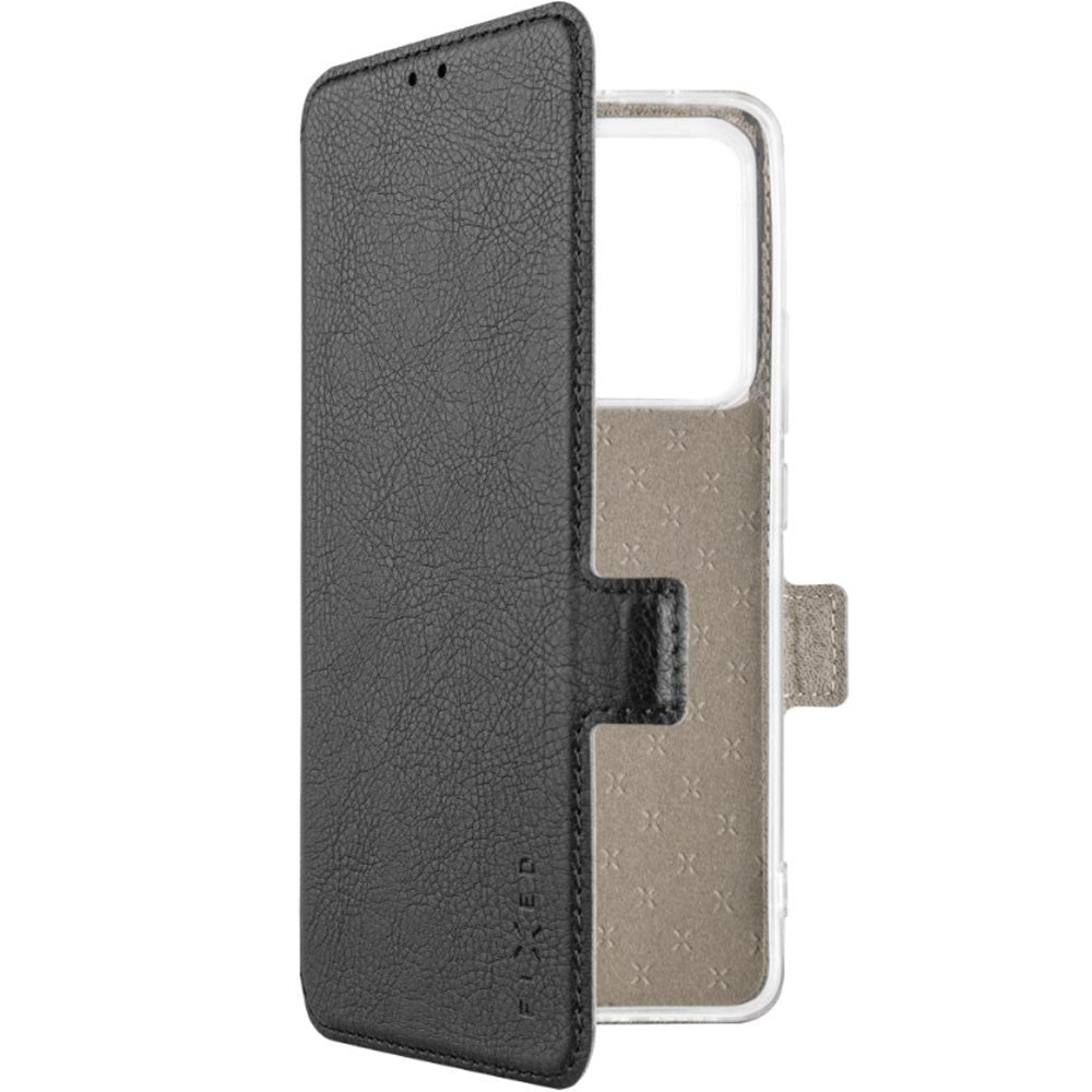 Handyhülle mit Klappe für Xiaomi POCO M7 Pro 5G, Fixed Topic, Schwarz