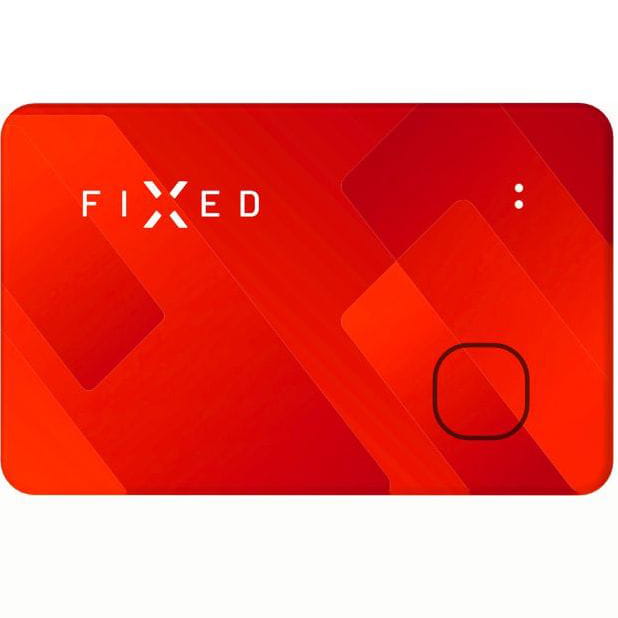 Alt Tag: FIXED Tag Card - ultradünner orange Bluetooth-Tracker für Apple 'Find My', ideal zum Verfolgen wertvoller Gegenstände.