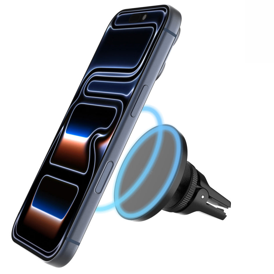 Autohalterung Magnetische zum Lüftungsgitter für MagSafe, Fixed MagCircle, Schwarz