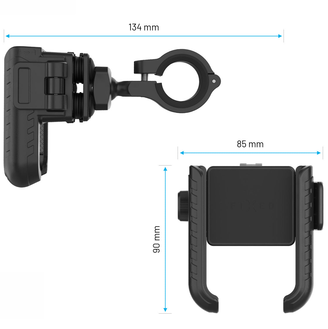 Fahrrad Handyhalterung Fixed Bikee Anti-Shock, Schwarz