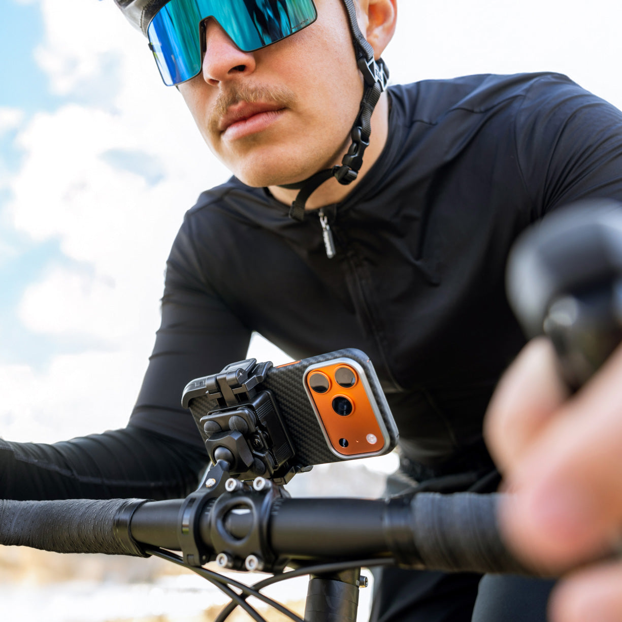 Fahrrad Handyhalterung Fixed Bikee Anti-Shock, Schwarz