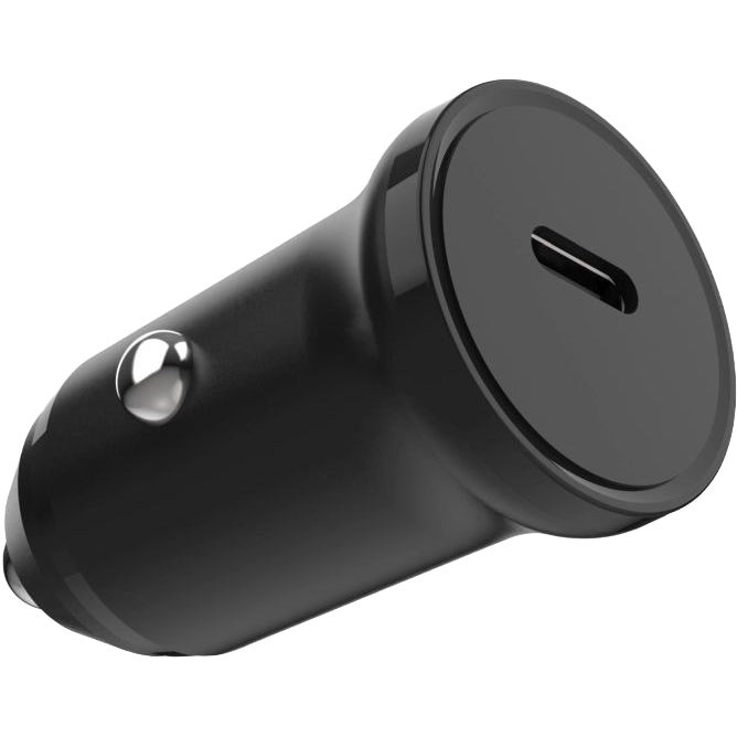 Autoladegerät mit USB-C PD 20W, Fixed Car Charger, Schwarz