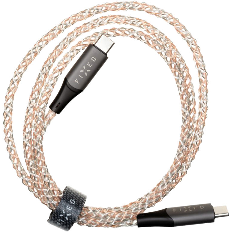 Kabel USB-C PD 60W mit RGB-Beleuchtung, Fixed Glowing Rainbow, 1.2 m, Mehrfarbig