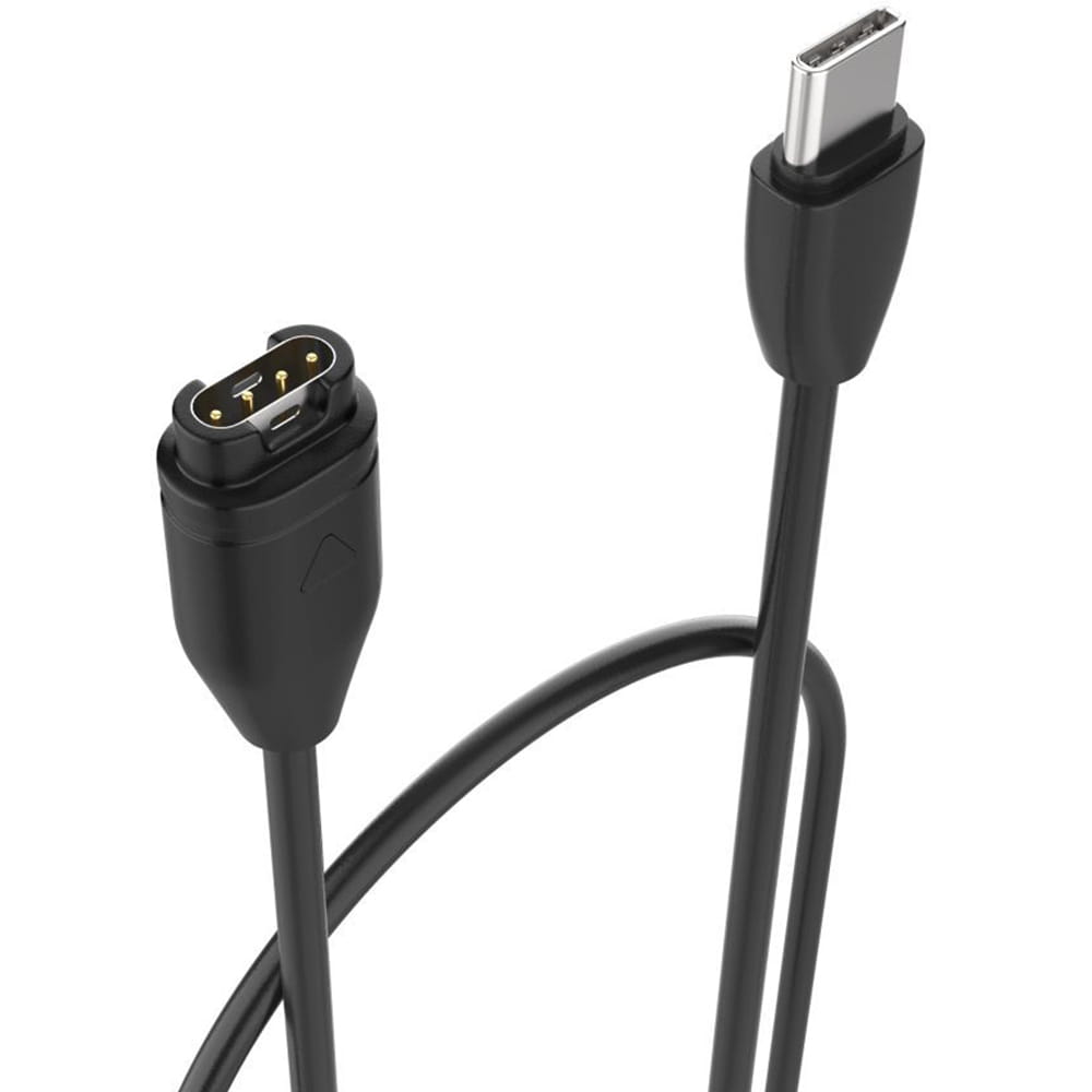 Kabel USB-C für Garmin Smartwatches, Fixed USB Charging Cable, 1m, Schwarz