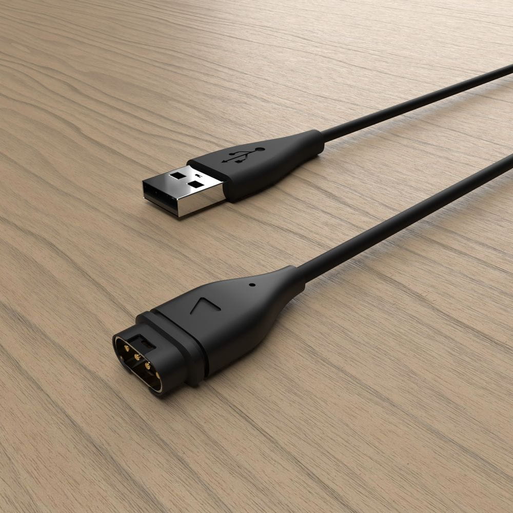 Kabel USB-A für Garmin Smartwatches, Fixed USB Charging Cable, 1m, Schwarz