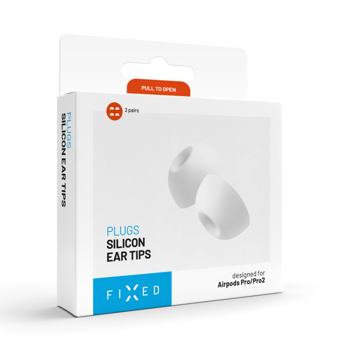Ohrhörer-Ohrstöpsel, Fixed 2er-Pack für AirPods Pro, AirPods Pro 2, M, Weiß
