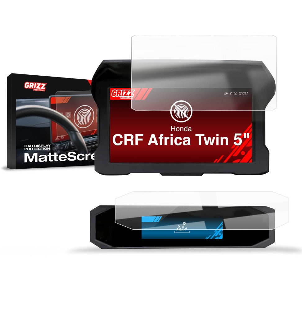 Matte Autodisplayfolie 2in1 für Honda CRF 1100L Africa Twin 5" (2020-2026), Grizz Protector