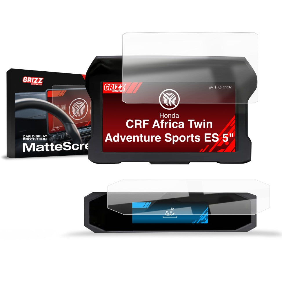 Matte Autodisplayfolie 2in1 für Honda CRF1100L Africa Twin Adventure Sports ES 5" (2020-2026), Grizz Protector