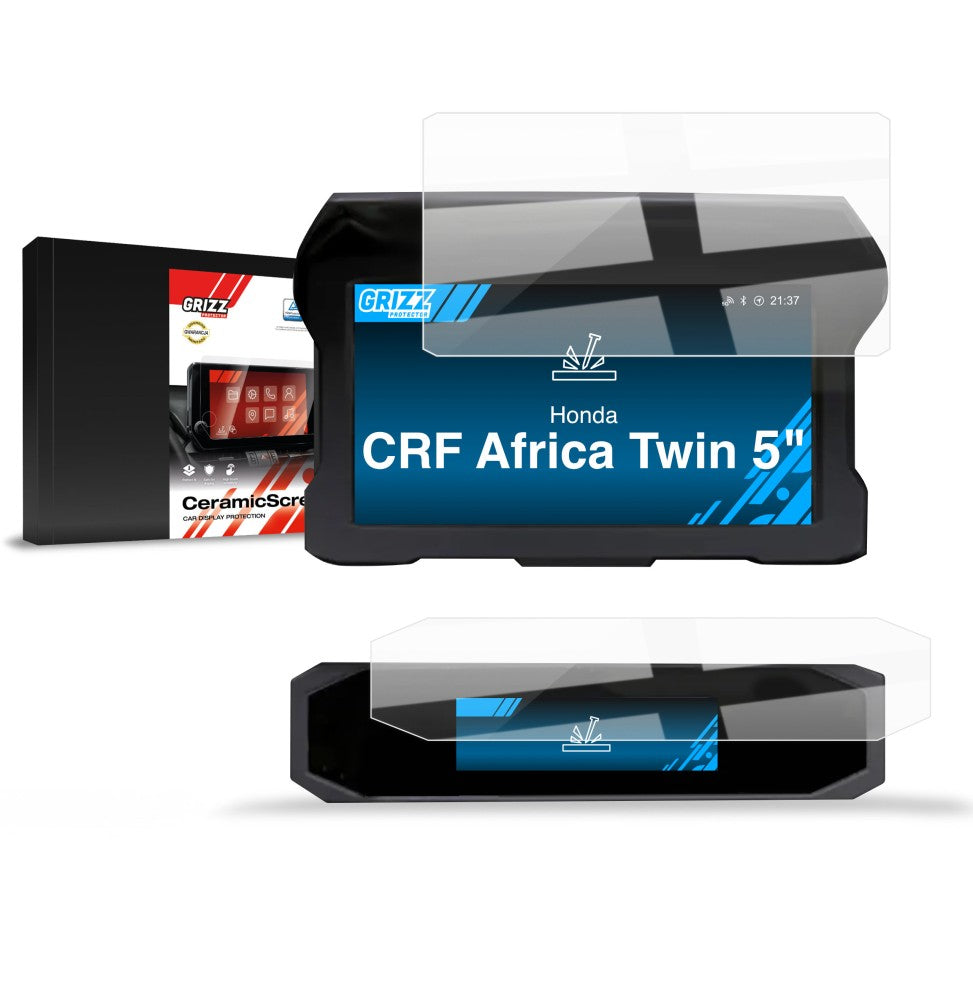 Keramische Autodisplayfolie 2in1 für Honda CRF 1100L Africa Twin 5" (2020-2026), Grizz Protector