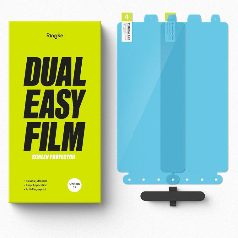 Hydrogel-Bildschirmfolie für OnePlus 12, Ringke Dual Easy Film Full Cover, 2 Stück