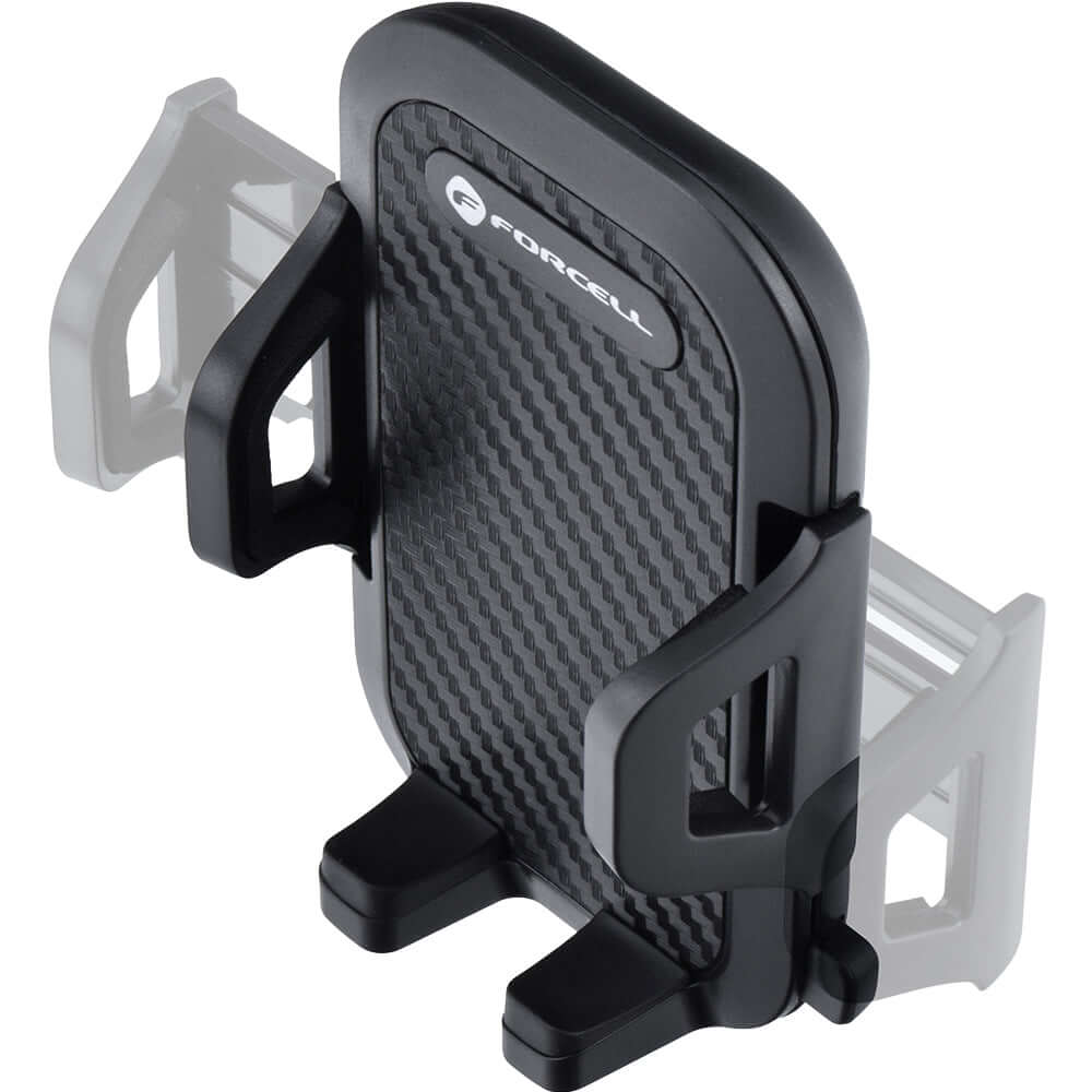Autohalterung für Windschutzscheibe, Forcell F-Grip Carbon Bracket A150, Schwarz
