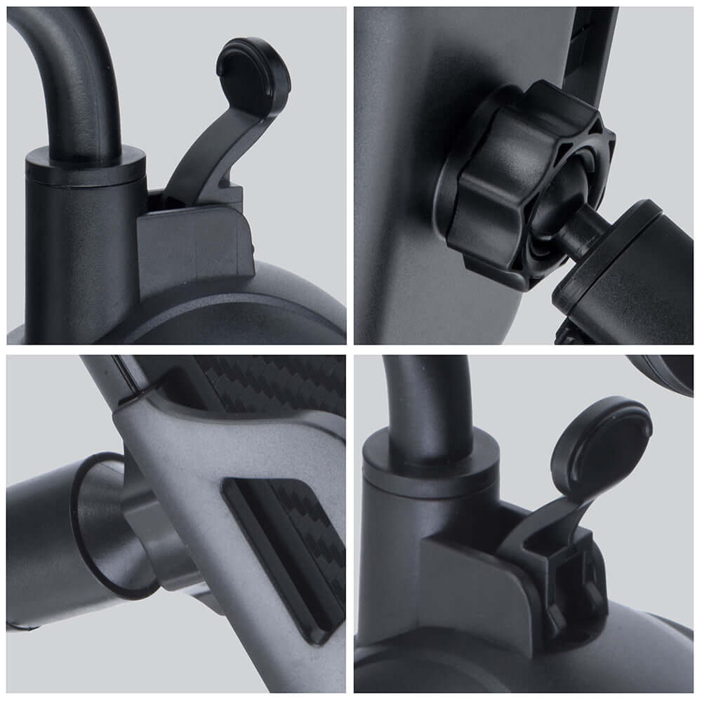 Autohalterung für Windschutzscheibe, Forcell F-Grip Carbon Bracket A150, Schwarz