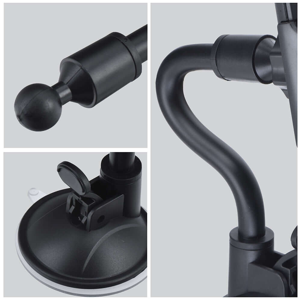 Autohalterung für Windschutzscheibe, Forcell F-Grip Carbon Bracket A150, Schwarz