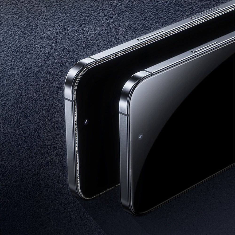 Displayschutzglas für iPhone 17 Pro, Benks Ultra Shield HD, Schwarzer Rahmen