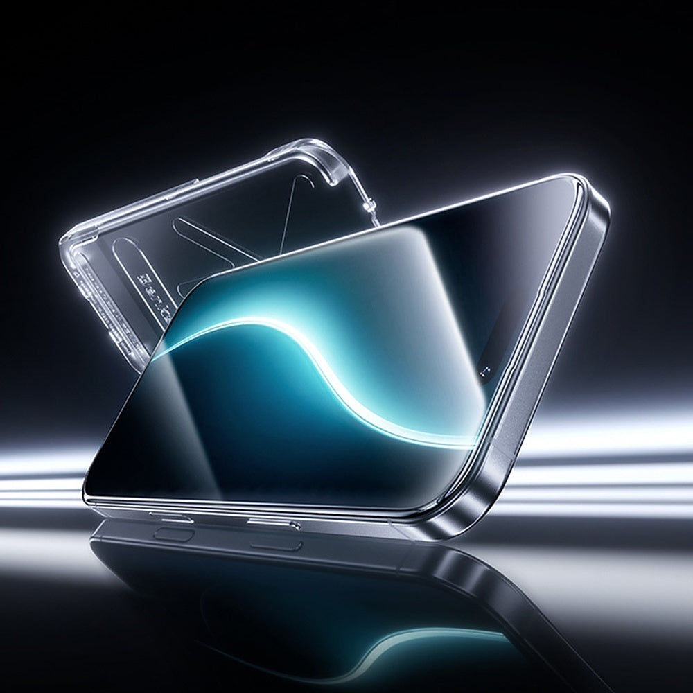 Displayschutzglas für iPhone 17 Pro Max, Benks Ultra Shield HD, Schwarzer Rahmen